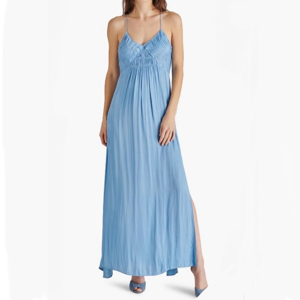 Steve Madden Brianna Maxi Dress - Large in Blue Dusk